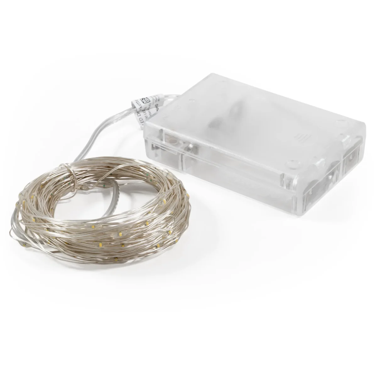 LED Draht-Lichterkette McShine "Micro" 100 LEDs, warmweiß, Batteriebetrieb – Bild 1