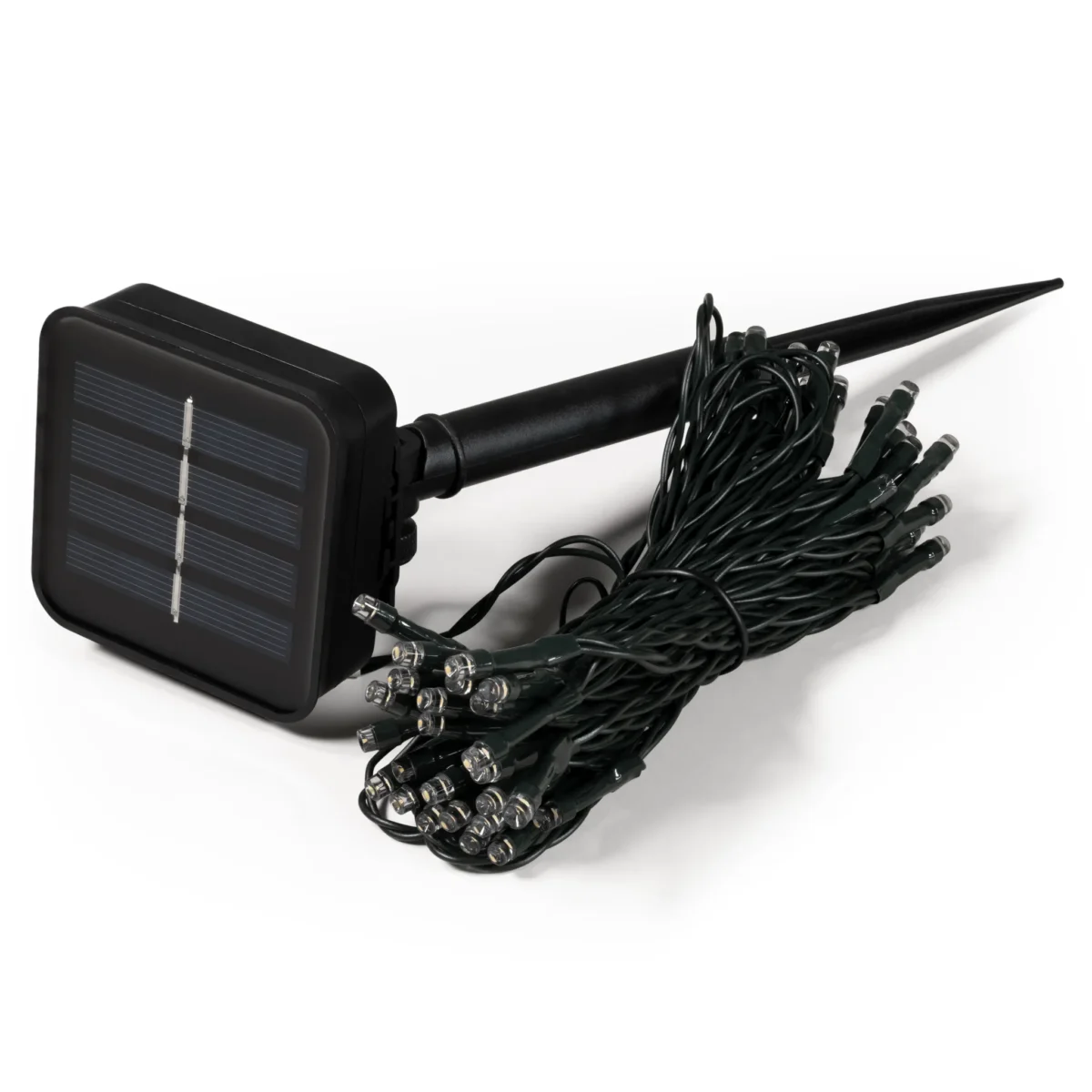 LED Solar-Lichterkette McShine "LSL-50" 5m, 50 LEDs, warmweiß, IP44 – Bild 1