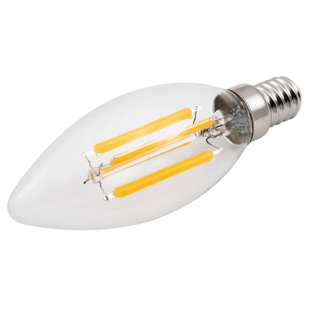 LED Filament Kerzenlampe McShine "Filed", E14, 6W, 820 lm, warmweiß, klar – Bild 2