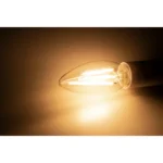 LED Filament Kerzenlampe McShine "Filed" E14, 6W, 600lm, warmweiß, dimmbar – Bild 3