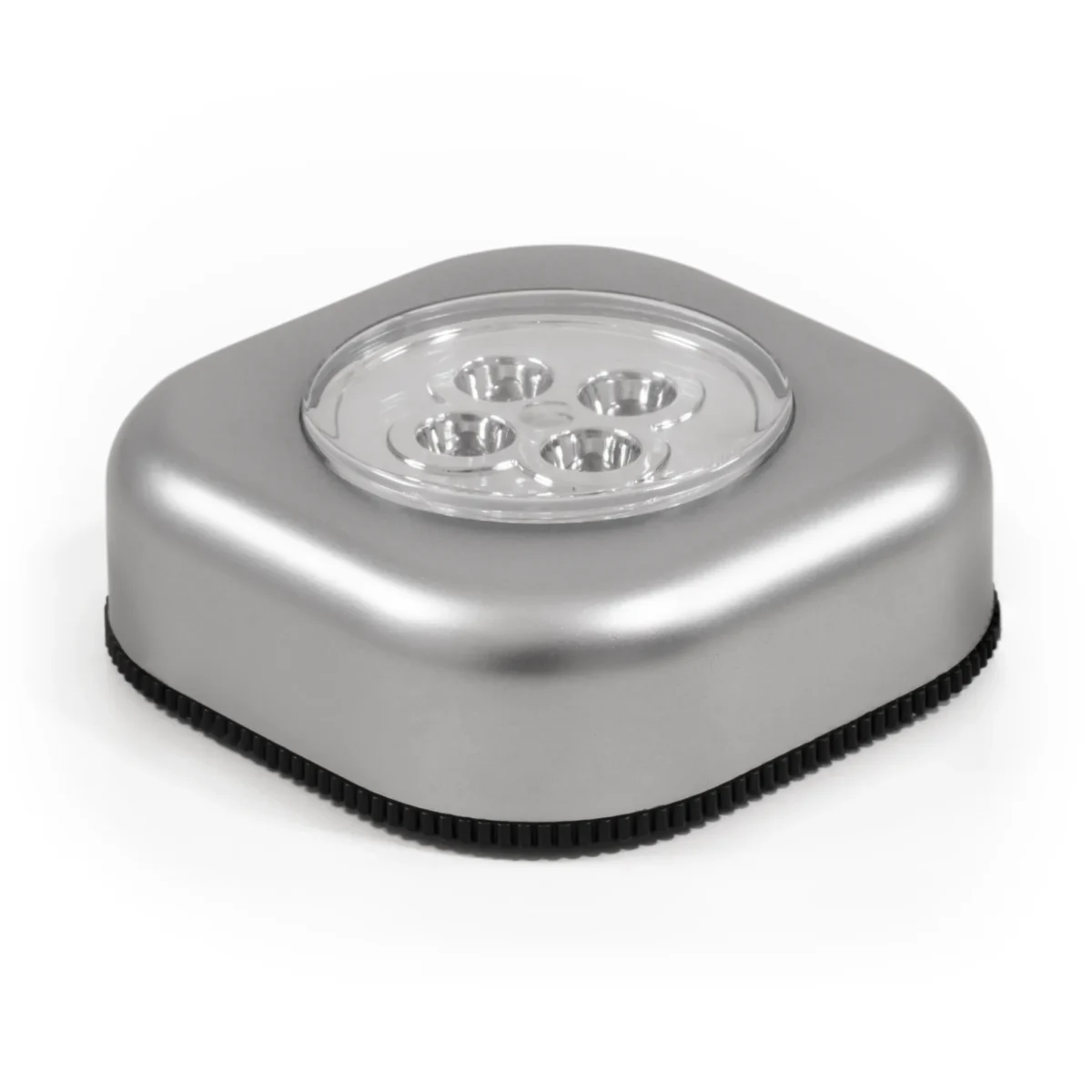 LED-Klebeleuchte McShine "LK4" mit Klebefolie, 70x70x24mm, silber – Bild 1