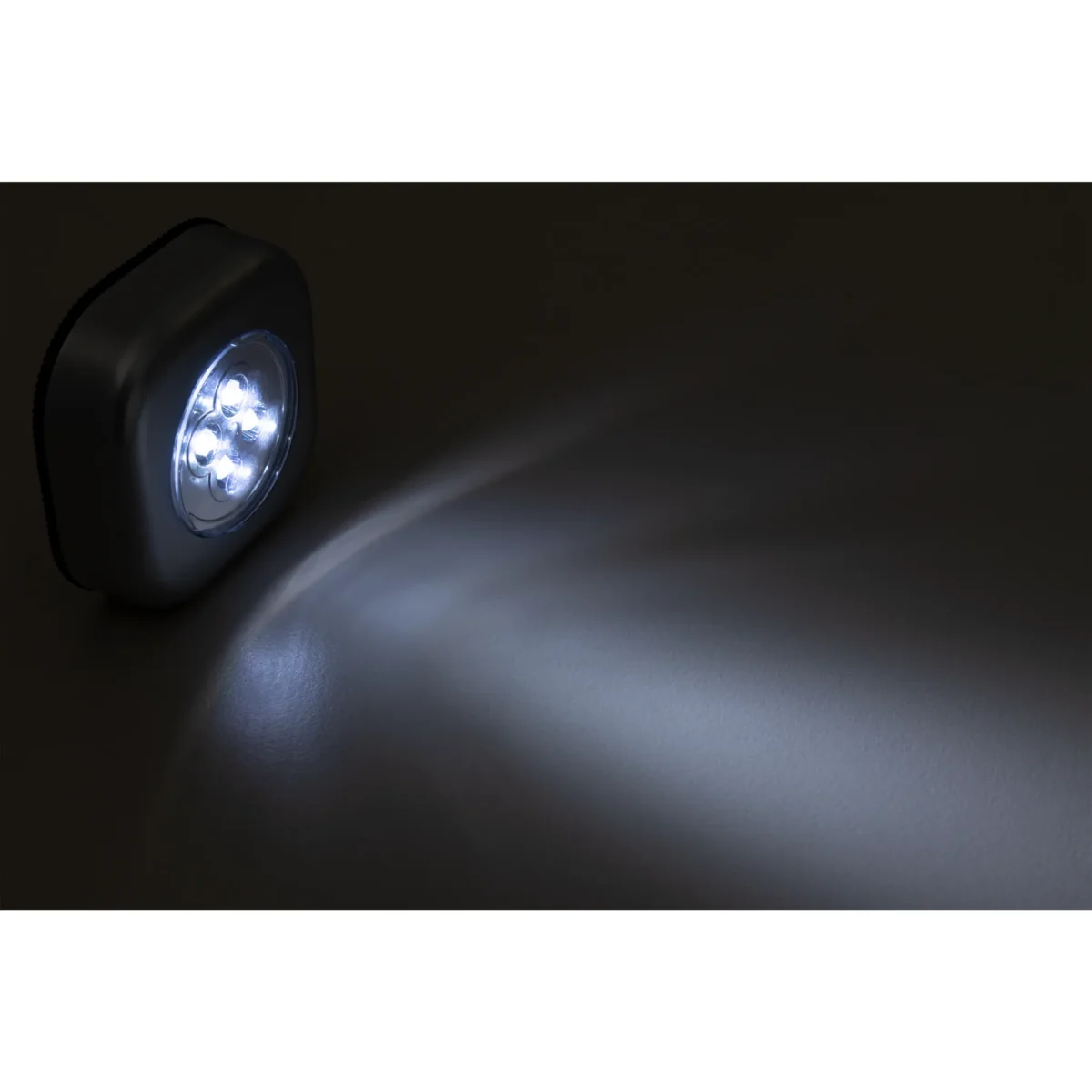 LED-Klebeleuchte McShine "LK4" mit Klebefolie, 70x70x24mm, silber – Bild 2