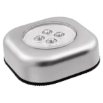 LED-Klebeleuchte McShine "LK4" mit Klebefolie, 70x70x24mm, silber – Bild 3