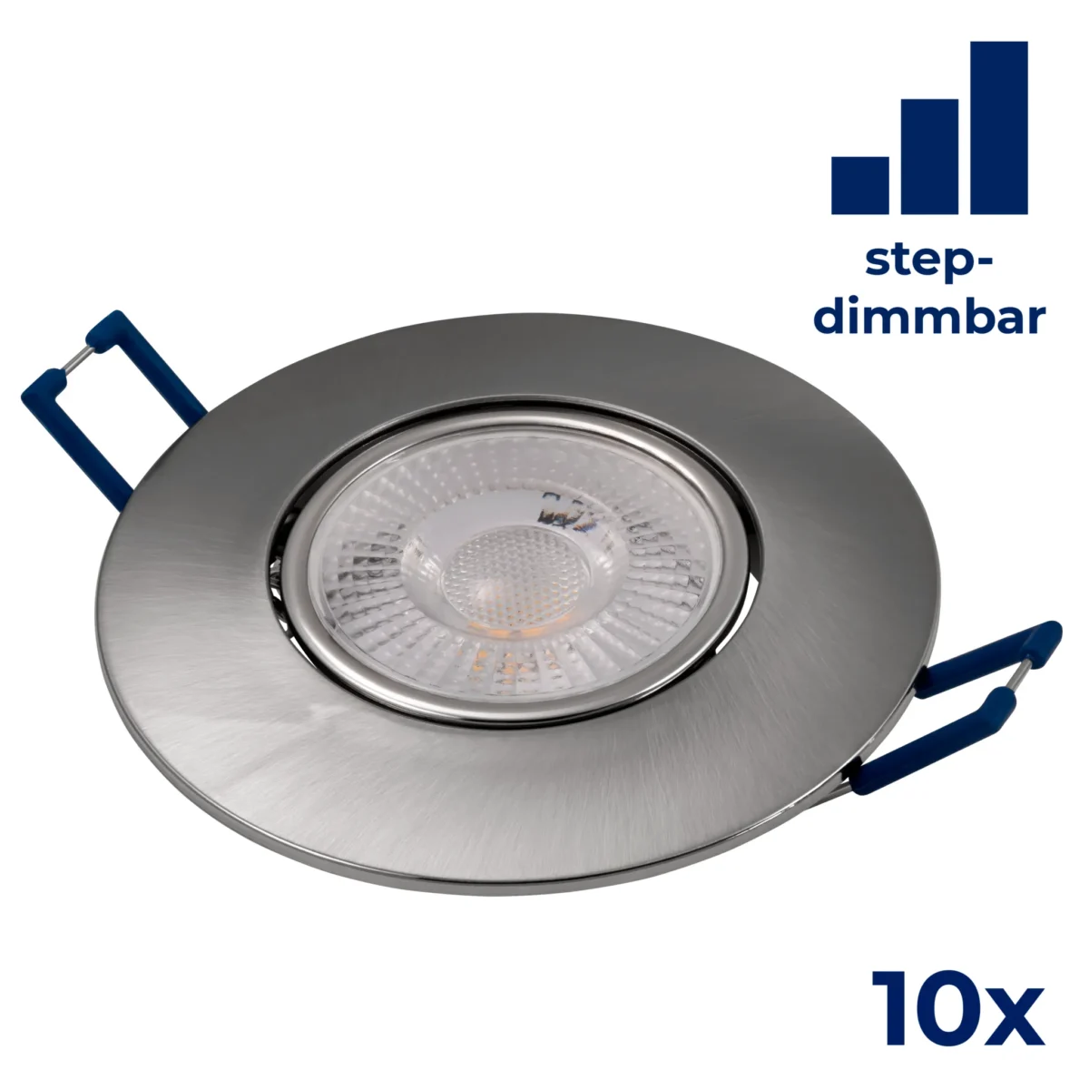 LED-Einbauleuchte McShine "EL-313D" 4,5W, 450lm, 3000K, step-dimmbar, 10er-Pack – Bild 1