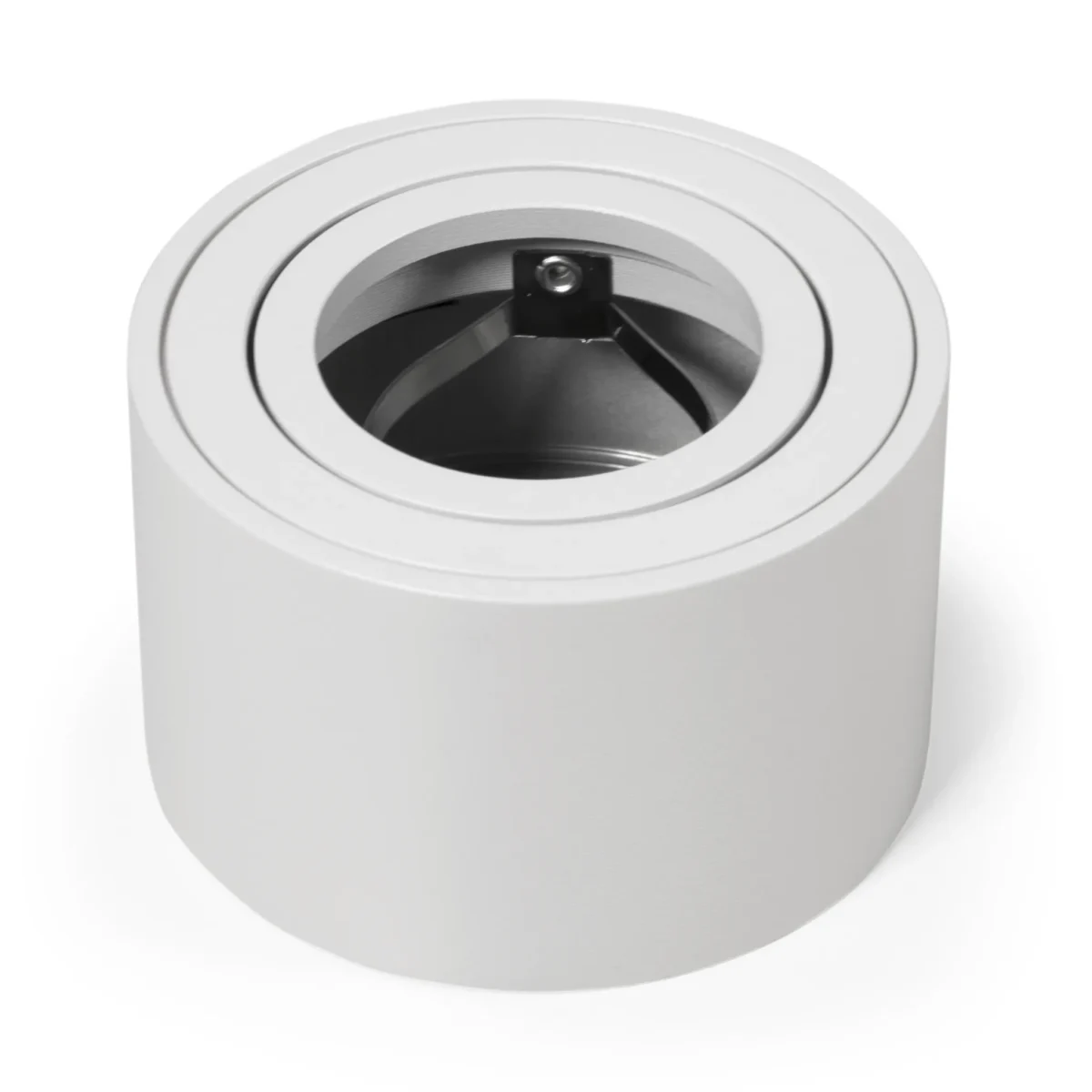 Aufbaurahmen McShine "KL-10" rund, schwenkbar, weiß, ØxH 80x50mm – Bild 1