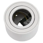 Aufbaurahmen McShine "KL-10" rund, schwenkbar, weiß, ØxH 80x50mm – Bild 3
