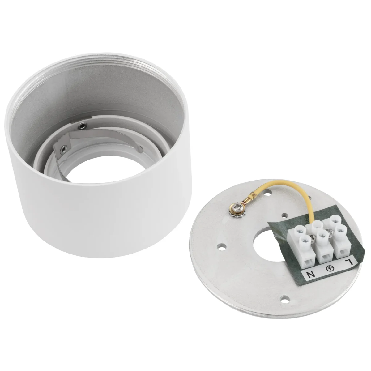 Aufbaurahmen McShine "KL-10" rund, schwenkbar, weiß, ØxH 80x50mm – Bild 4