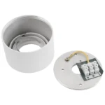 Aufbaurahmen McShine "KL-10" rund, schwenkbar, weiß, ØxH 80x50mm – Bild 4