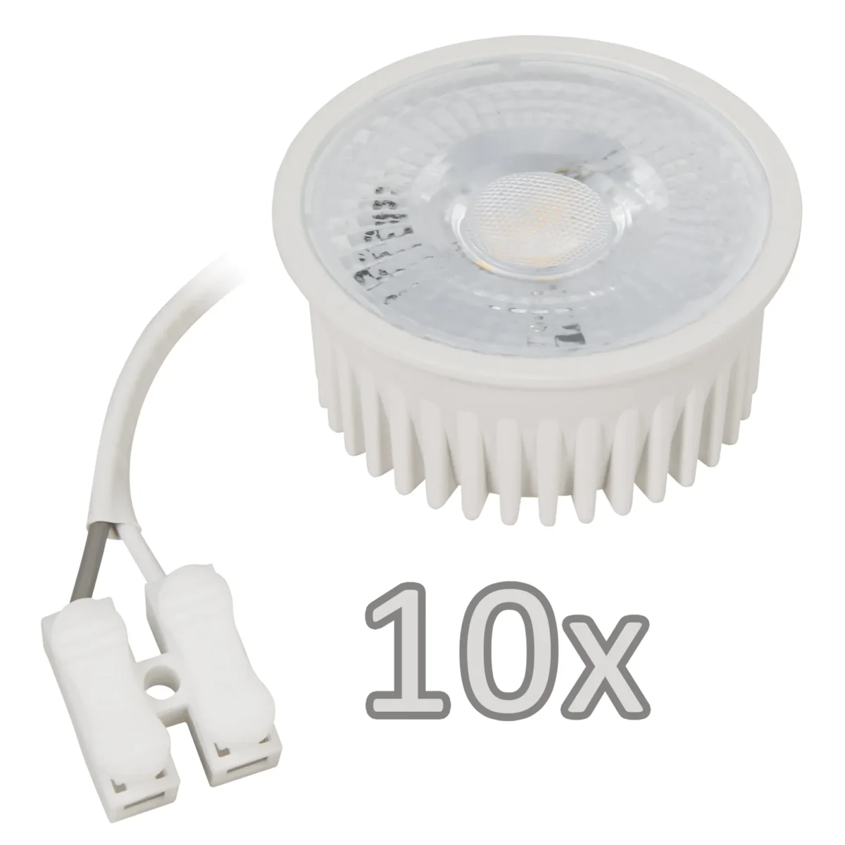 Einbauleuchten-Set McShine, 10xRahmen, 10xLED-Modul, 5W, 400lm, Aluminium – Bild 2