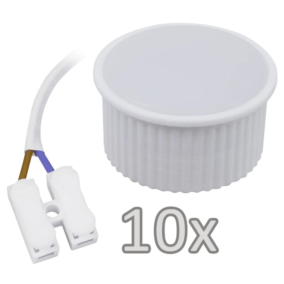 Einbauleuchten-Set McShine, 10xRahmen, 10xLED-Modul, 5W, 440lm, 230V, weiß – Bild 2