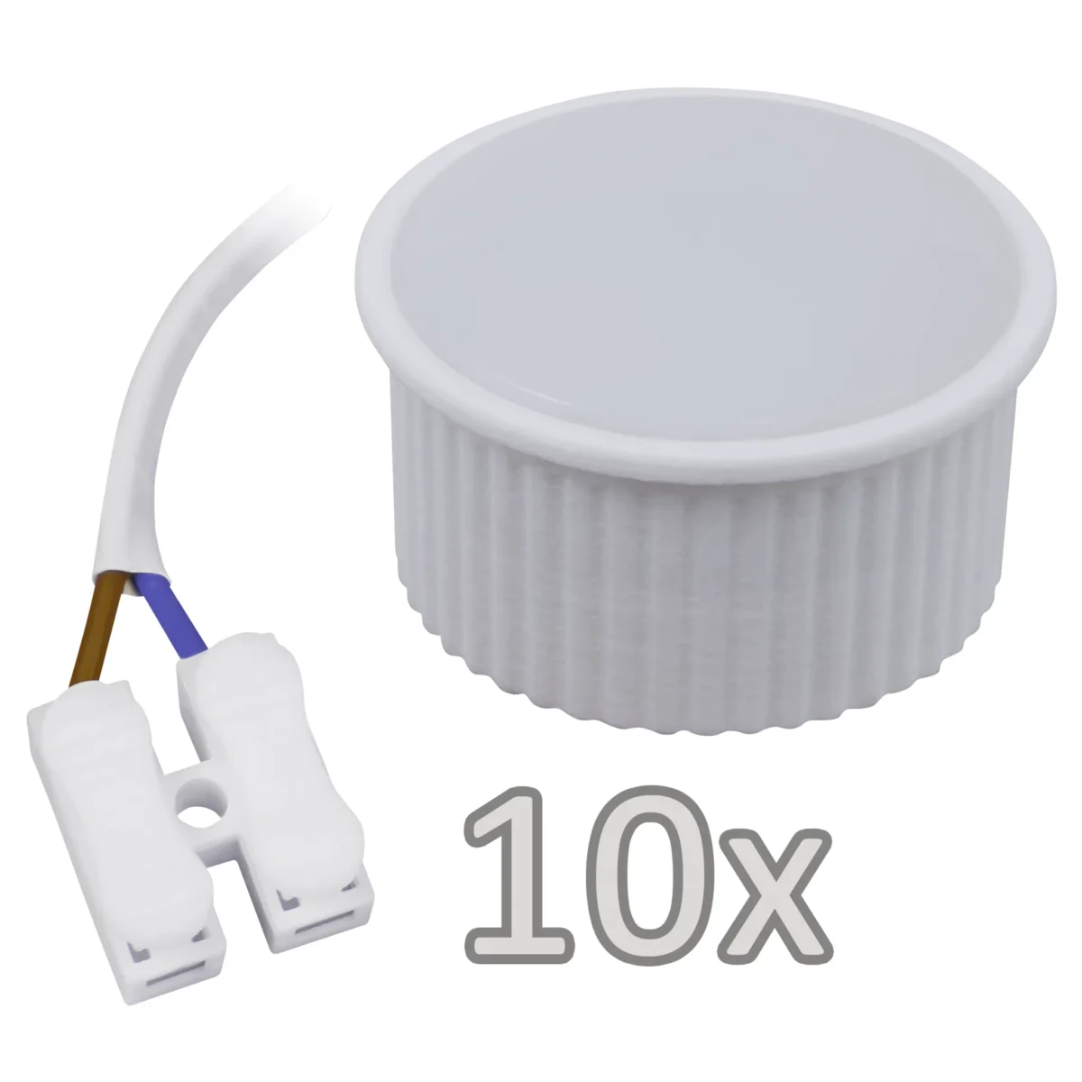 Einbauleuchten-Set McShine, 10xRahmen, 10xLED-Modul, 7W, 608lm, 230V, weiß – Bild 2