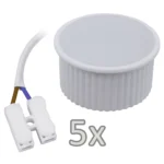 Einbauleuchten-Set McShine, 5xRahmen, 5xLED-Modul, 7W, 608lm, 230V, weiß, IP44 – Bild 2