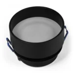 Einbaurahmen McShine "DL-21" rund, mit Frontglas, schwarz