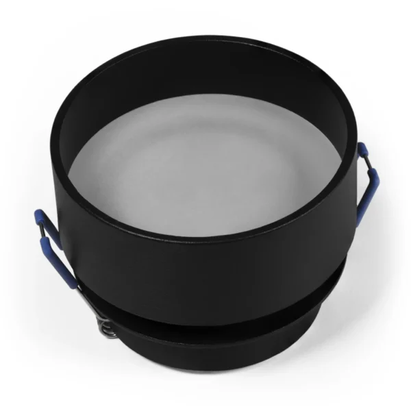 Einbaurahmen McShine "DL-21" rund, mit Frontglas, schwarz