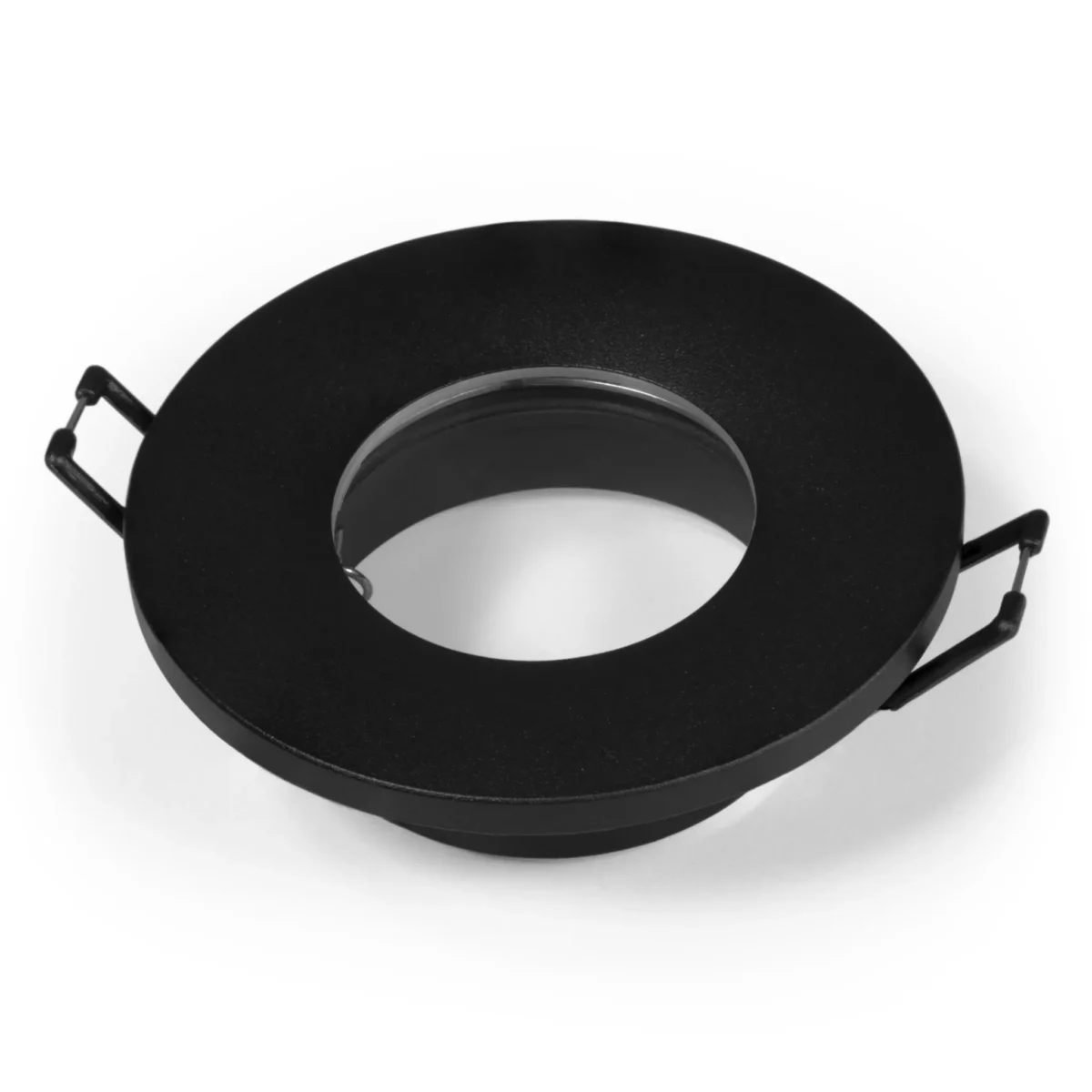 Einbaurahmen McShine "W-30" rund, IP44, matt schwarz – Bild 1