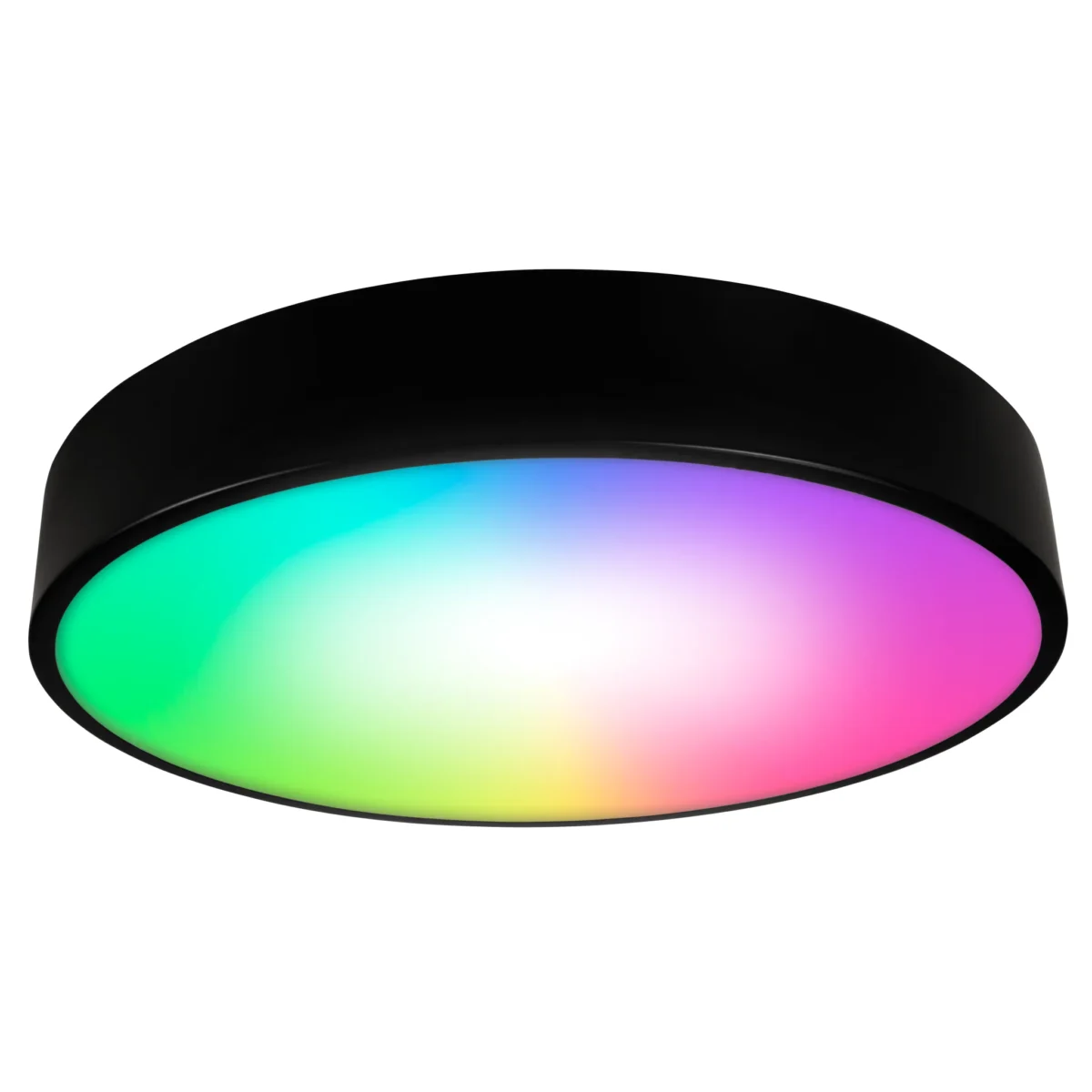Wifi LED-Deckenleuchte McShine 35W, 4.450lm, Ø40cm, CCT+RGB, schwarz – Bild 1