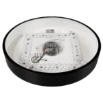 Wifi LED-Deckenleuchte McShine 35W, 4.450lm, Ø40cm, CCT+RGB, schwarz – Bild 4