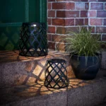 LED Solar-Laterne "Calabria", 18,5x20cm, warmweiß, 20lm, schwarz – Bild 5