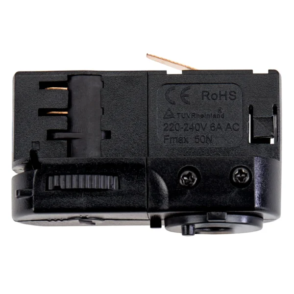 Leuchten-Adapter "SPS2" für 3-Phasen-Schienensystem, schwarz