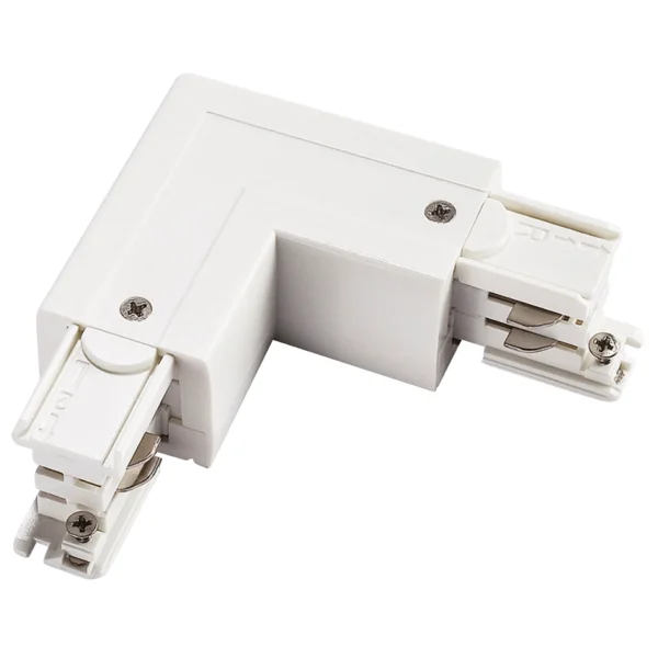 Einspeiser-Steckverbinder "SPS2" für 3-Phasen-Schienensystem, L Links, weiß