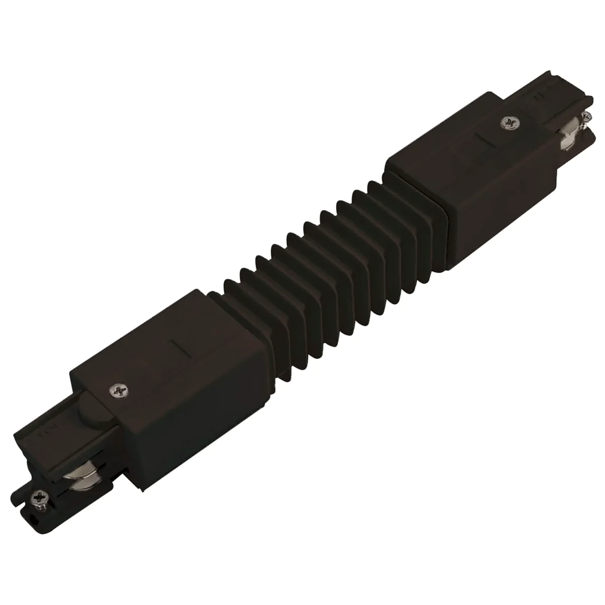 Einspeiser-Steckverbinder für 3-Phasen-Schienensystem, flexibel, schwarz – Bild 1