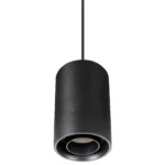 GU10 Strahler "Chloe", 250V, IP20, 80x130mm, rund, schwarz