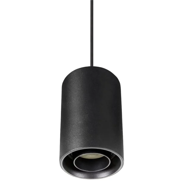 GU10 Strahler "Chloe", 250V, IP20, 80x130mm, rund, schwarz
