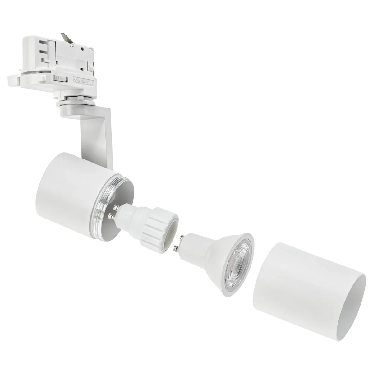 GU10 Strahler "Madara Mini II", 250V, IP20, 56,5x121x172mm, weiß – Bild 4
