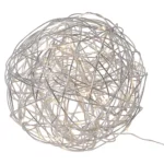 LED Design-Kugel "Galax", 1,2W, silber, ca. 30x30cm, warmweiß, 50 LED's, outdoor – Bild 4