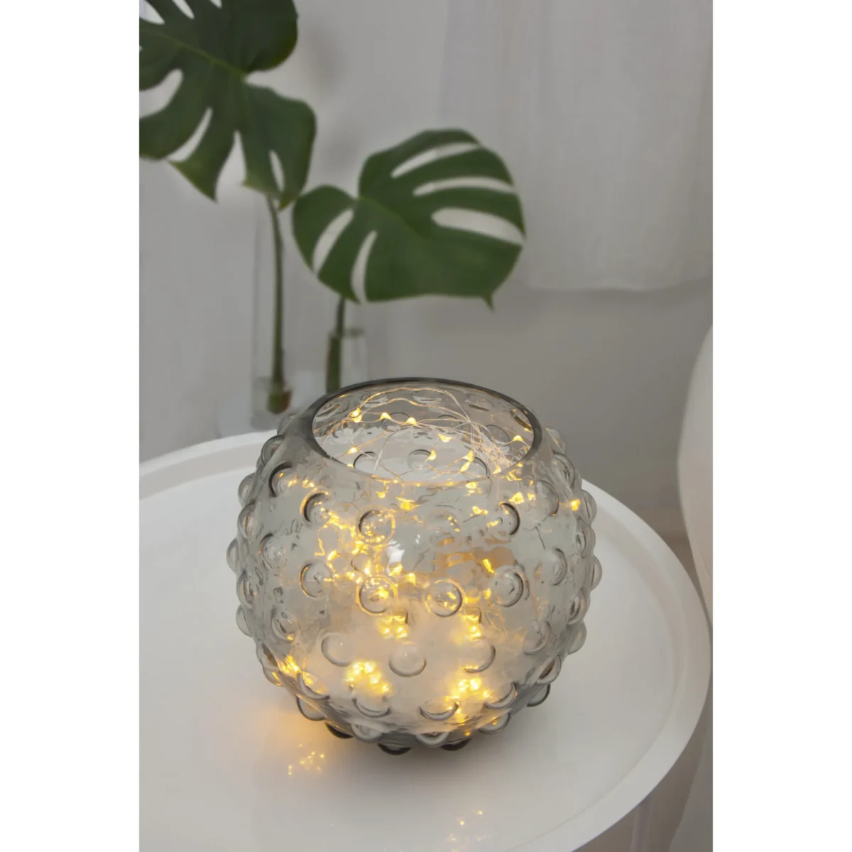 LED-Lichterbündel "Dew Drops", silber,3V, warmweiß, 80 LED's, 10 Stränge,10x80cm – Bild 4