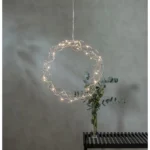 LED-Dekoleuchte "Curly", Metall, 0.06W, 3V, ,33 lm, warmweiß, 30 LED's, 30x30cm