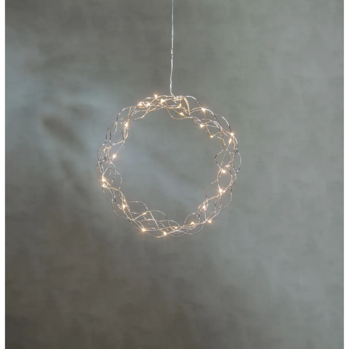 LED-Dekoleuchte "Curly", Metall, 0.06W, 3V, ,33 lm, warmweiß, 30 LED's, 30x30cm – Bild 2