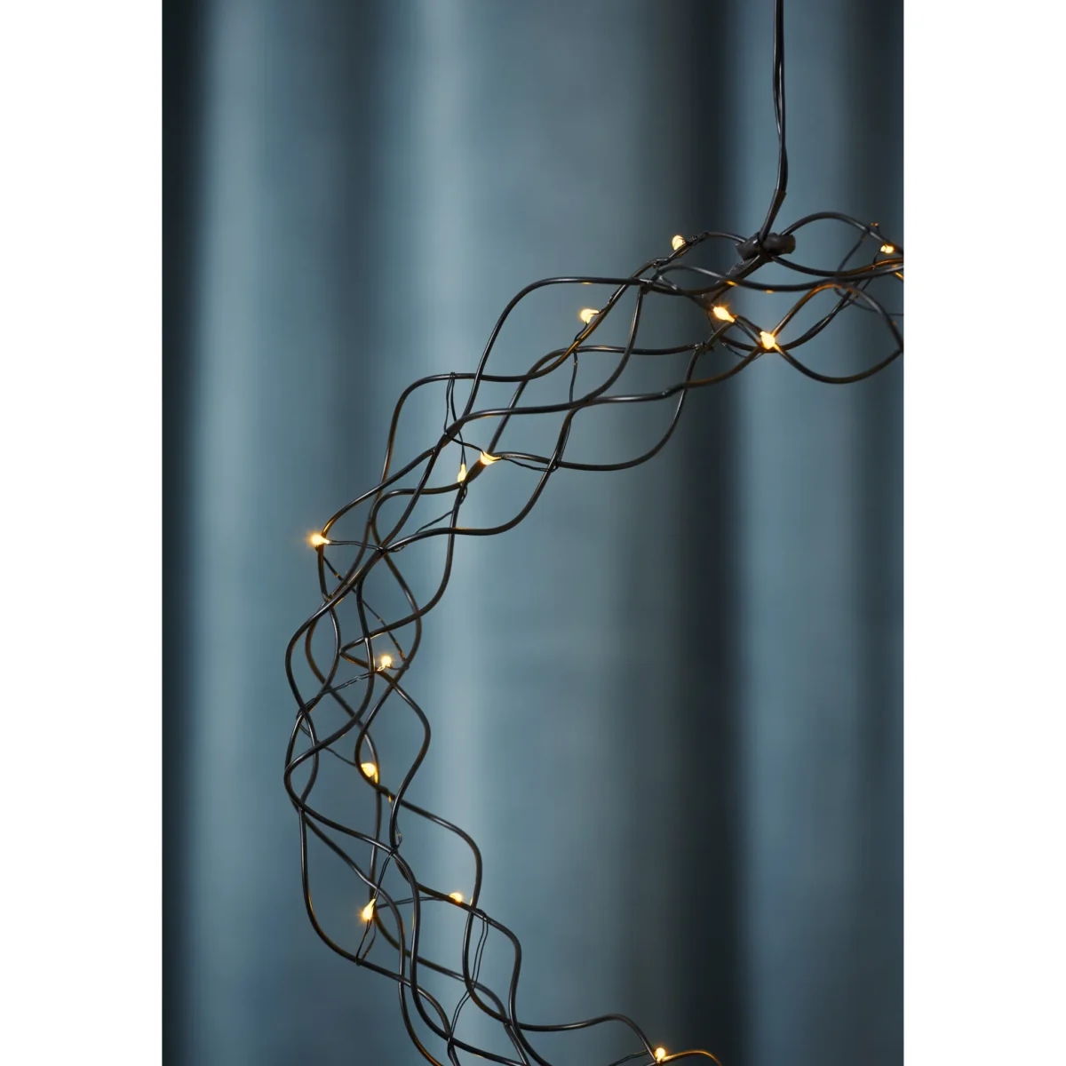 LED-Dekoleuchte "Curly", Metall, 0.6W, 3V, 33 lm, warmweiß, 30 LED's, 30x30cm – Bild 3