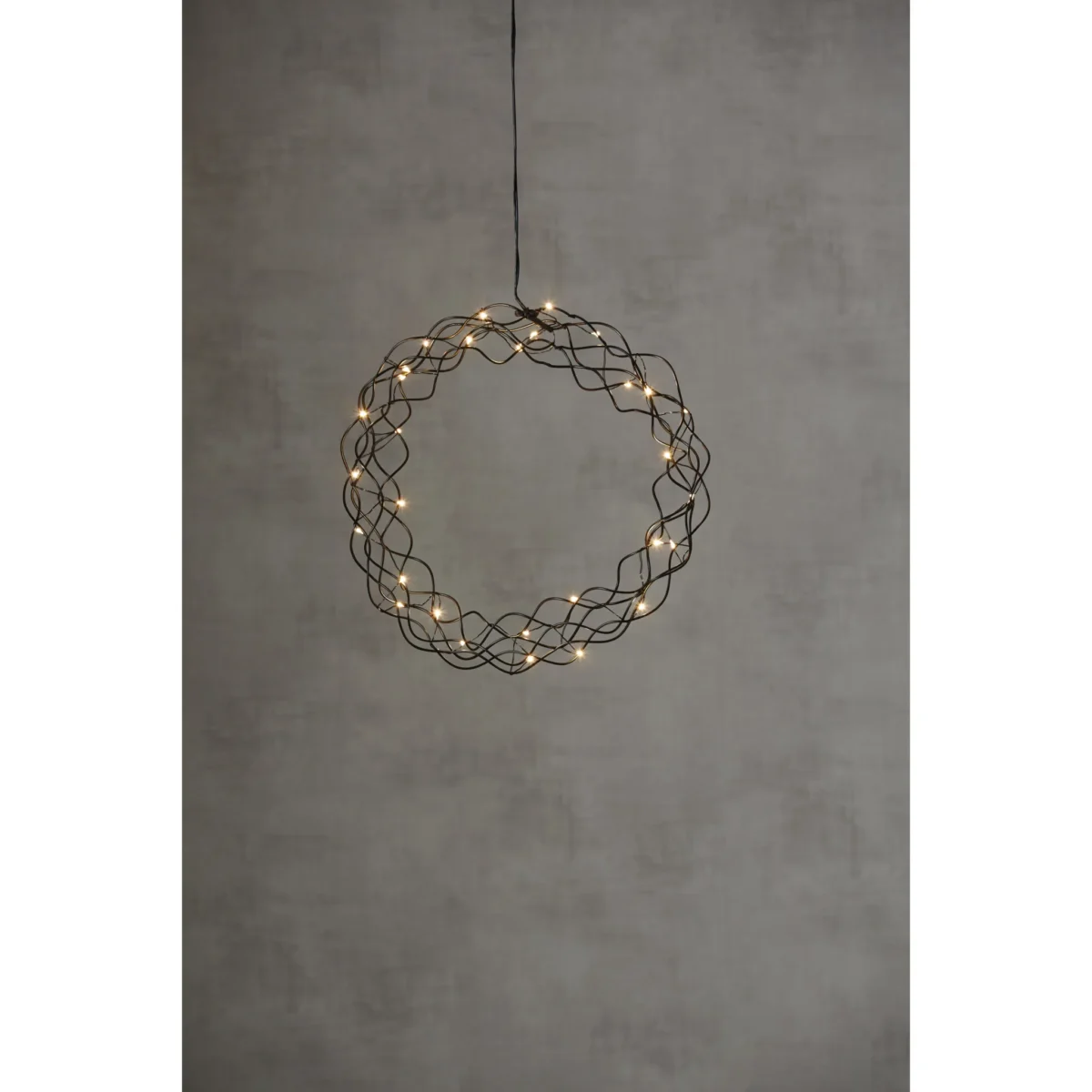 LED-Dekoleuchte "Curly", Metall, 0.6W, 3V, 33 lm, warmweiß, 30 LED's, 30x30cm – Bild 4