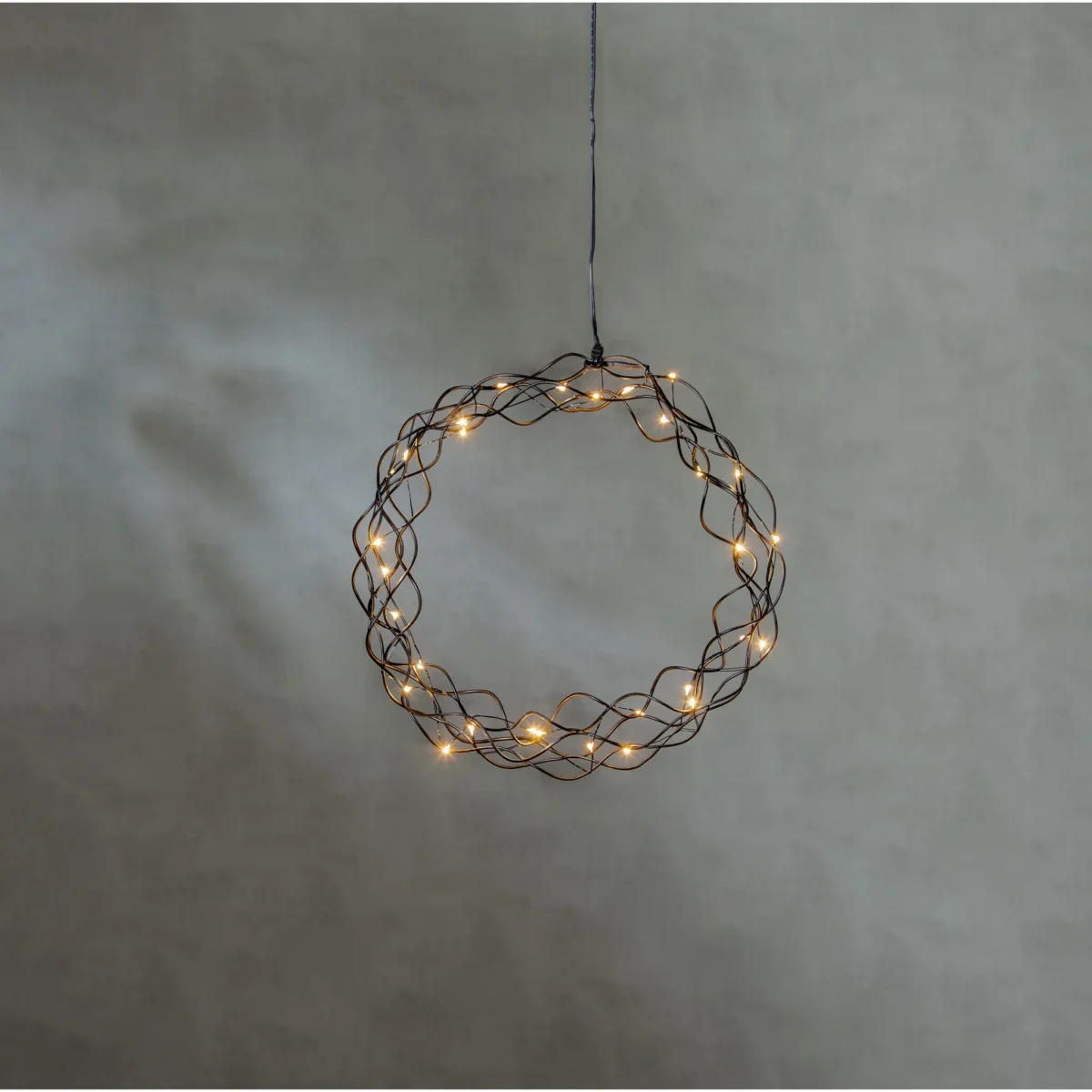 LED-Dekoleuchte "Curly", Metall, 0.6W, 3V, 33 lm, warmweiß, 30 LED's, 30x30cm – Bild 5