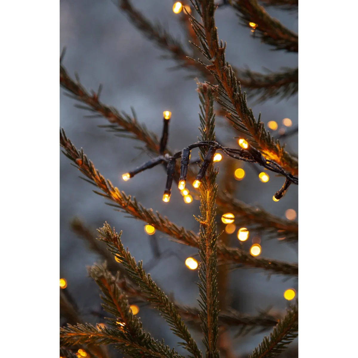 LED-Lichterkette "Serie LED", 8W, 1200 LED's, warmweiß, 24m, outdoor, mit Trafo – Bild 4