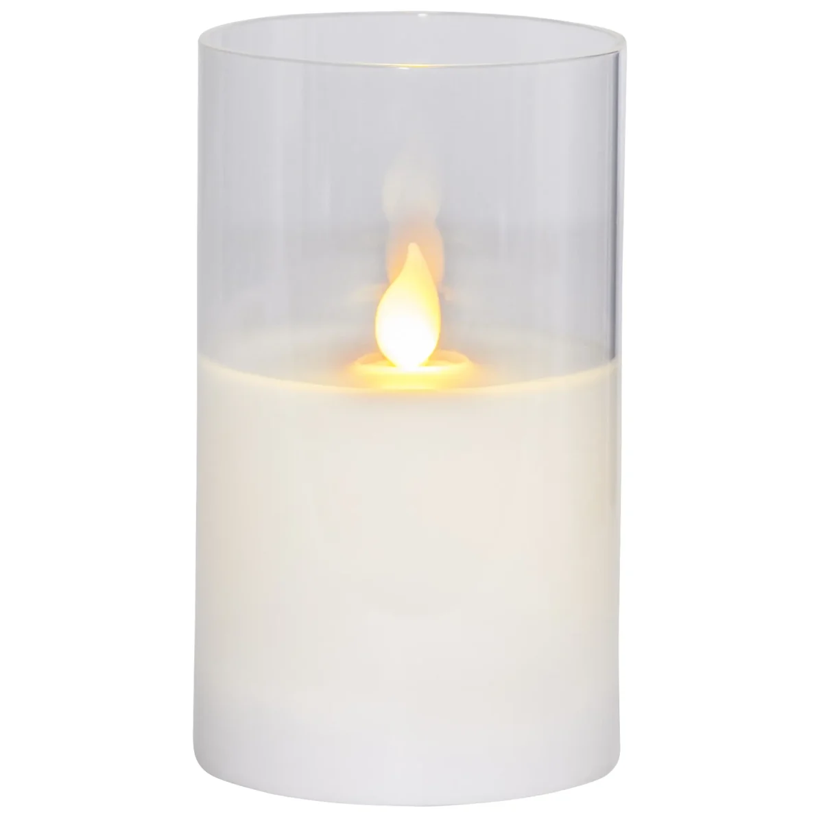 LED-Windlicht "M-Twinkle", weiß, Kunststoffglas, 12.5x7.5cm, batteriebetrieben – Bild 1