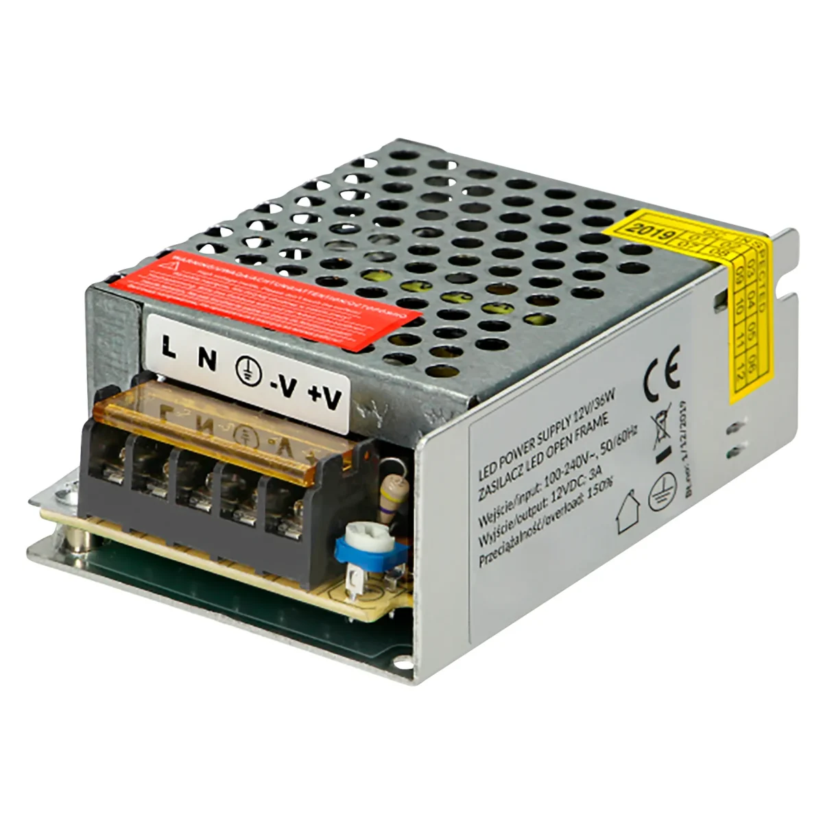 Netzgerät mit offenem Rahmen, 35W, 12V, IP20 – Bild 1