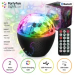 Lautsprecher mit Licht- Projektor, Bluetooth, Fernbedienung, USB, inkl. Kabel – Bild 5