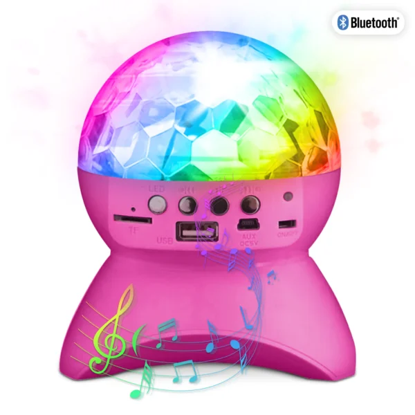 Lautsprecher mit Projektor, Bluetooth, inkl. Kabel, Pink