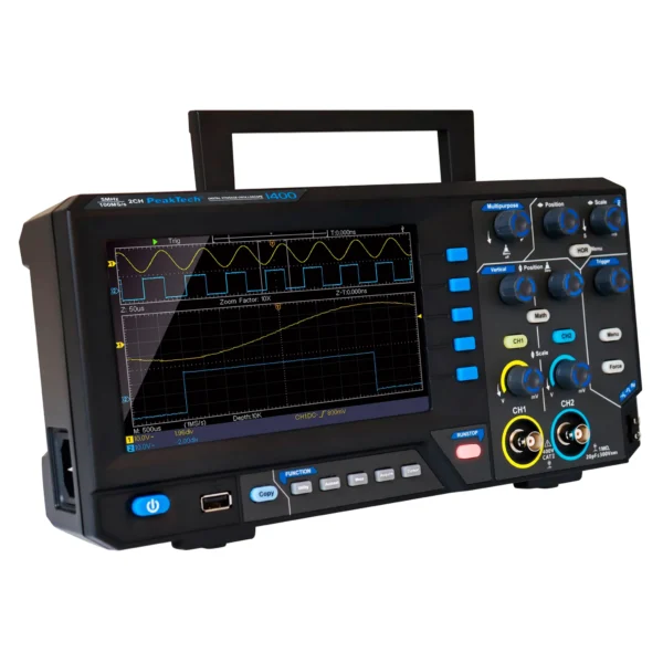 Digital Speicher- Oszilloskop PeakTech "P1400", 5 MHz, 2CH, 100 MS/s