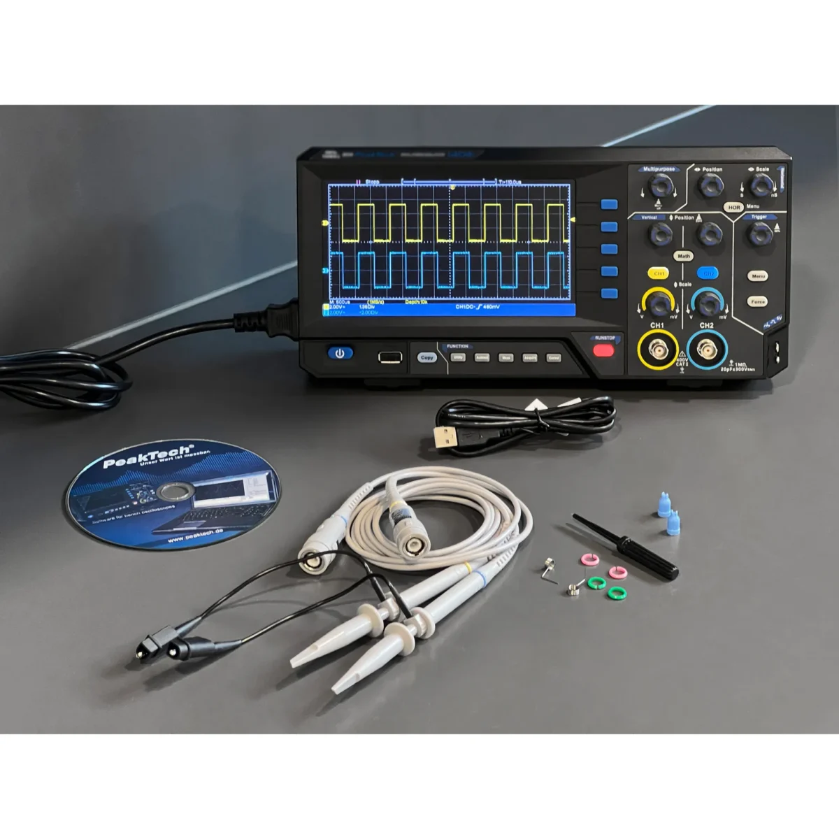 Digital Speicher- Oszilloskop PeakTech "P1403", 50 MHz, 2CH, 500 MS/s – Bild 5