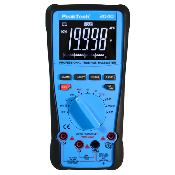 Digital Multimeter PeakTech "P2040", 20000 Counts, 1000V, True RMS, USB