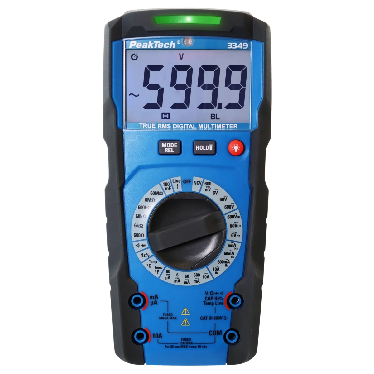 Digital Multimeter PeakTech "P3349", 6000 Counts, 600V, True RMS, Man. Range – Bild 1