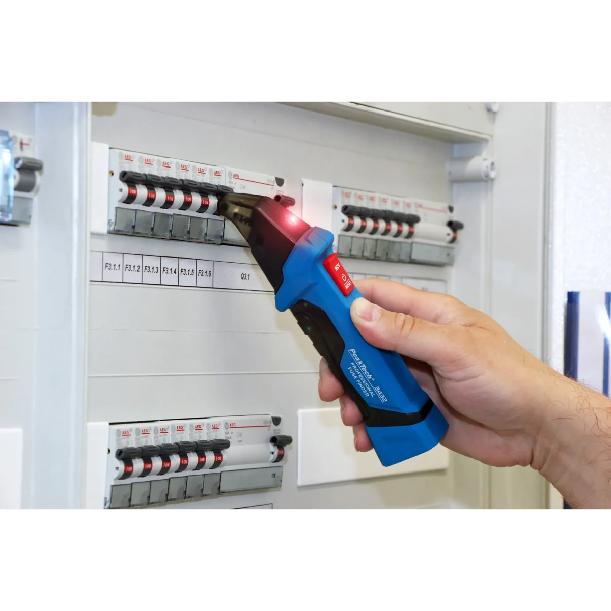 Stromkreisdetektor, Sicherungsfinder, PeakTech "P3432", Sender & Empfänger,IP40 – Bild 2