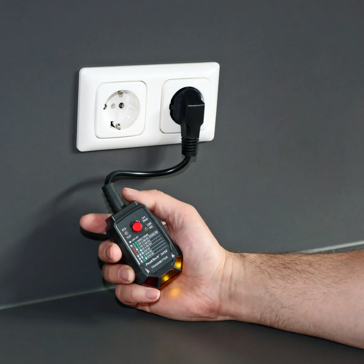 Stromkreisdetektor, Sicherungsfinder, PeakTech "P3432", Sender & Empfänger,IP40 – Bild 4