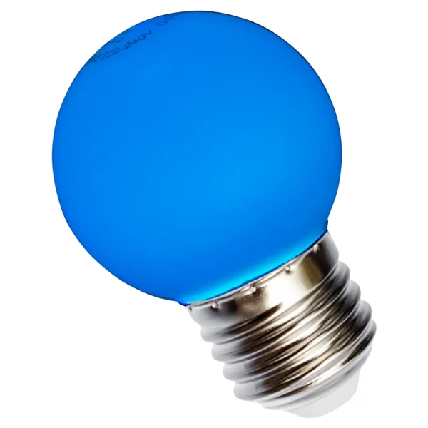 LED Tropfenlampe Blau, E27, 1W, 230V, 50mA, Abstrahlwinkel 270°