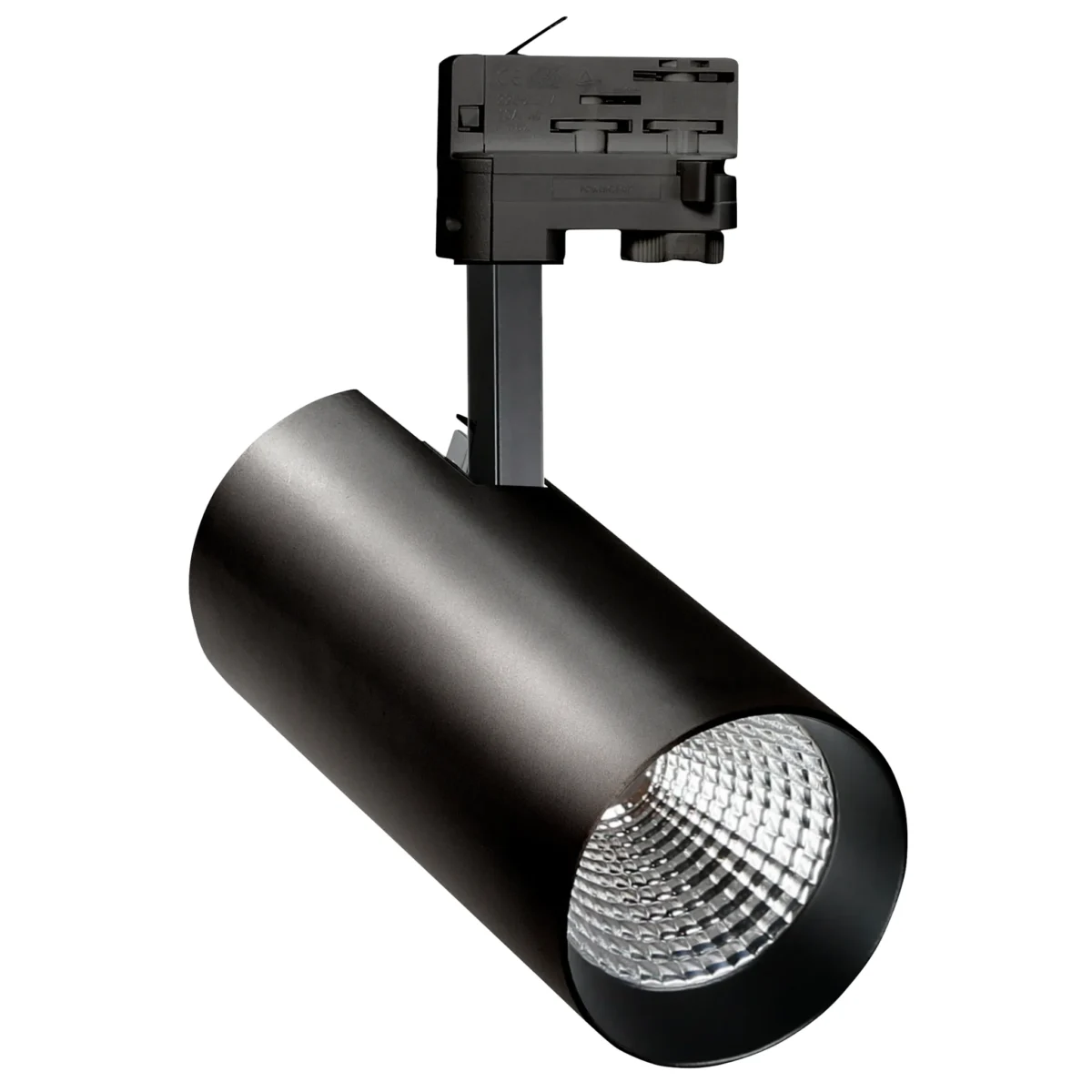 LED-Stromschienenstrahler "BRANTA", schwenkbar, 19W, 230V, schwarz, 2660lm – Bild 1