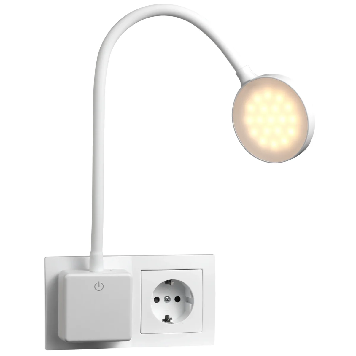 LED-Steckdosenleuchte EINLICHT "Halo" 3,3W, 438lm, step-dimmbar, warmweiß – Bild 3