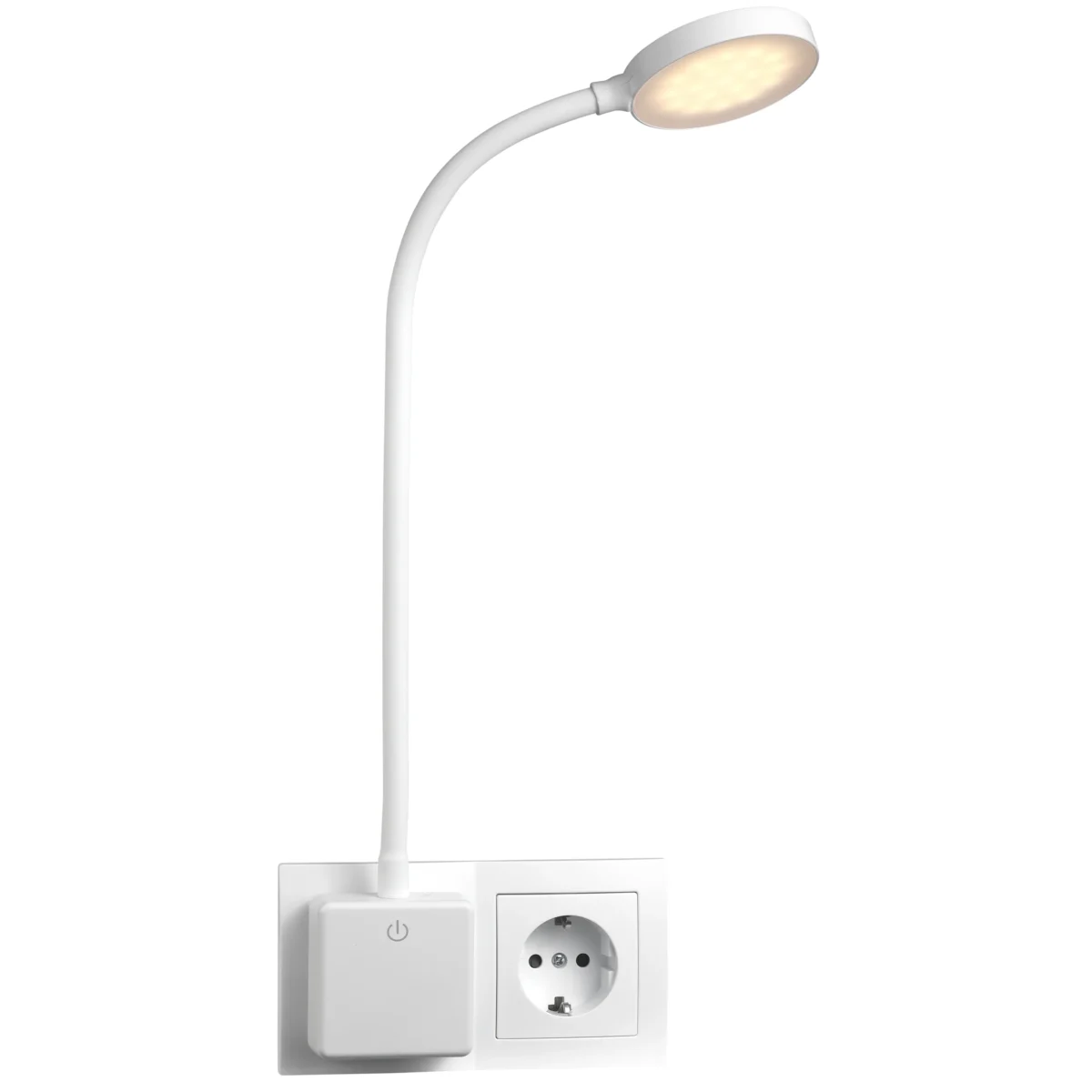 LED-Steckdosenleuchte EINLICHT "Halo" 3,3W, 438lm, step-dimmbar, warmweiß – Bild 4